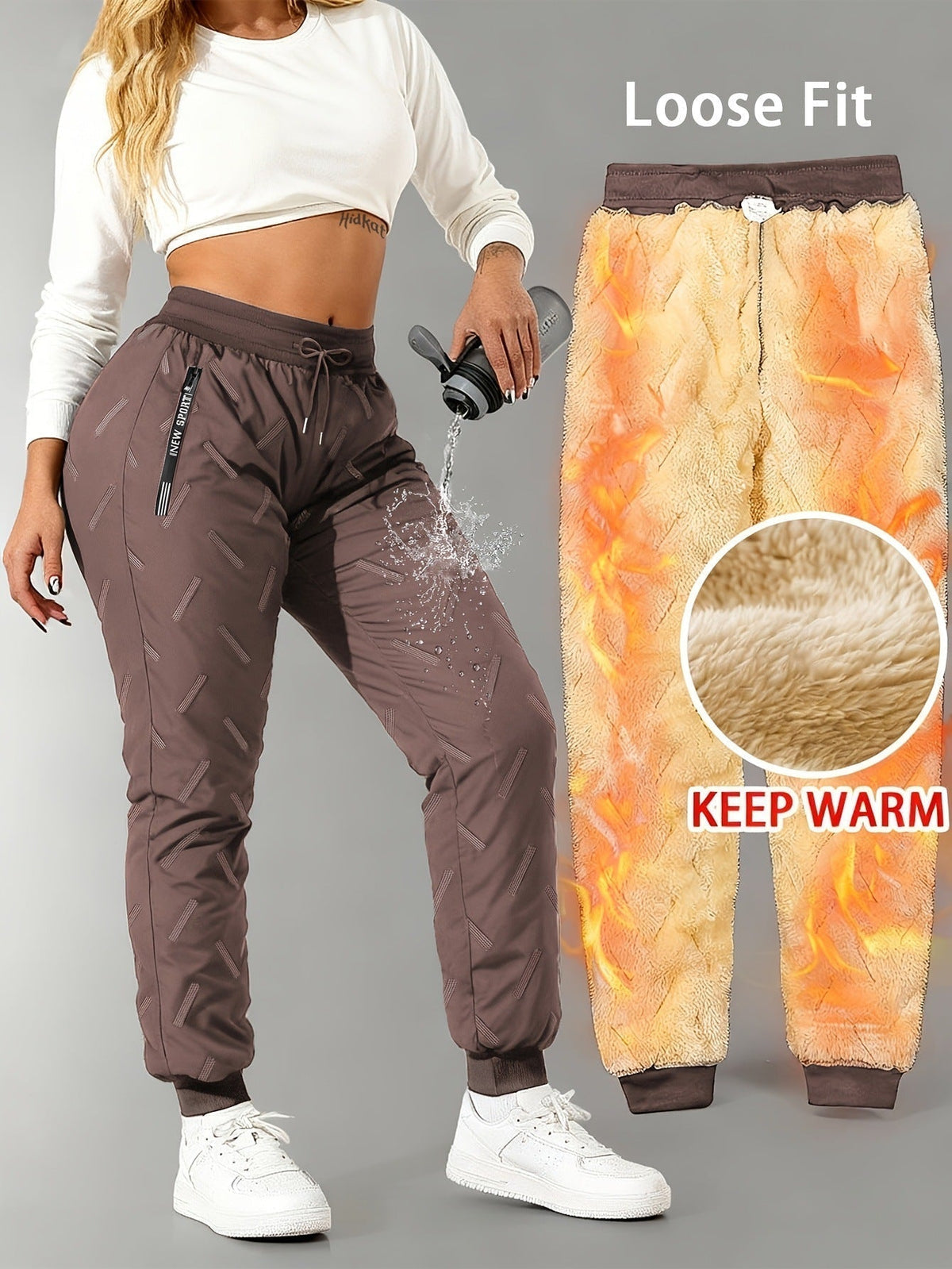 ⏳ Last Day: 50% Off! ✨ Super Soft, Warm & Waterproof Unisex Fleece-Lined Trousers – Cosy Winter Comfort