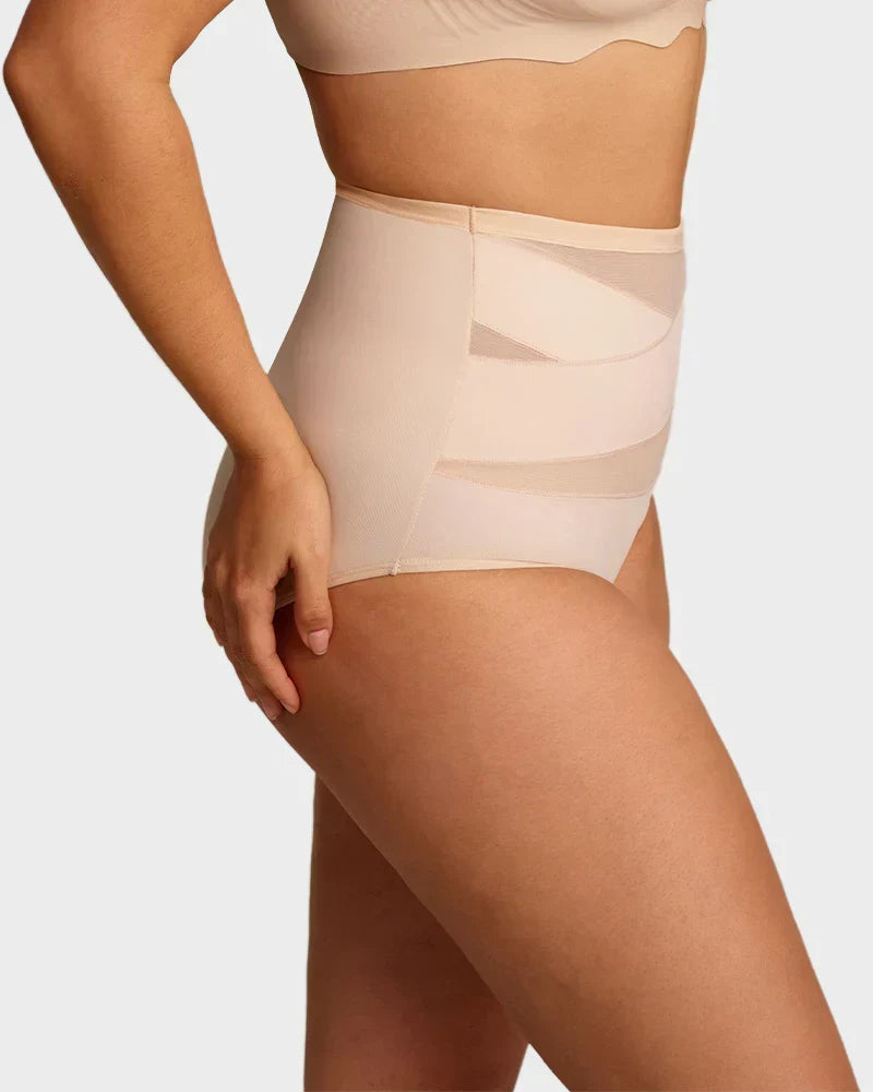 🌸Last Day Buy 1 Get 3 Packs✨Plus-Size High-Waist Cross Tummy Control Panties