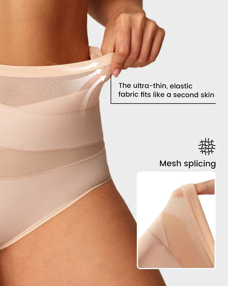 🌸Last Day Buy 1 Get 3 Packs✨Plus-Size High-Waist Cross Tummy Control Panties