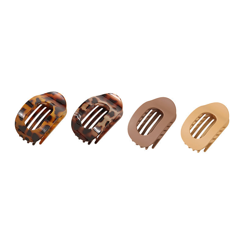 ✨ Oval Hair Clip Set (4 Pack) – Elegant & Gentle Hair Accessories for All Hair Types ✨
