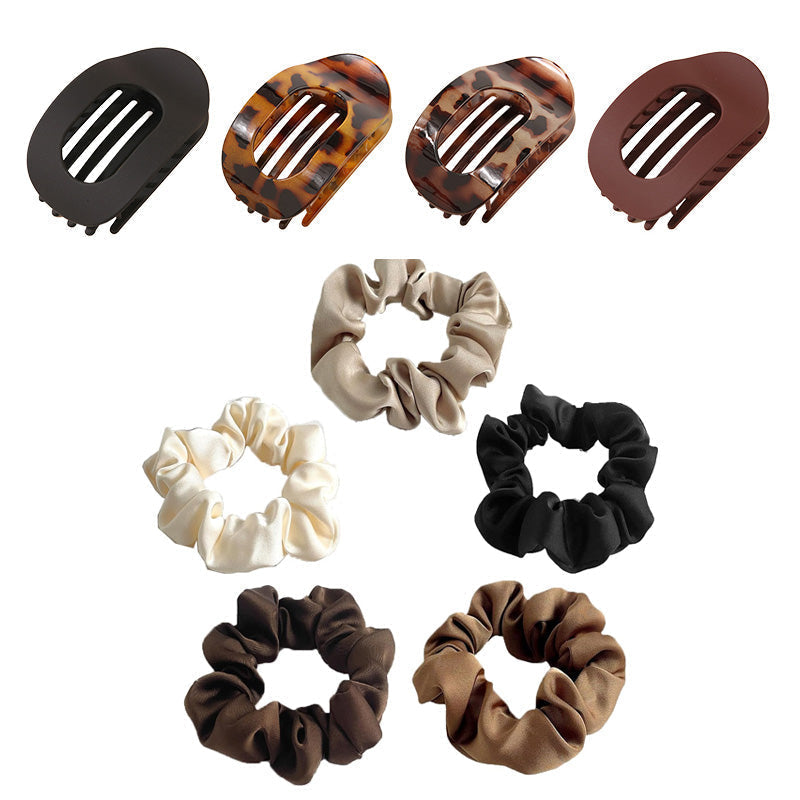✨ Oval Hair Clip Set (4 Pack) – Elegant & Gentle Hair Accessories for All Hair Types ✨