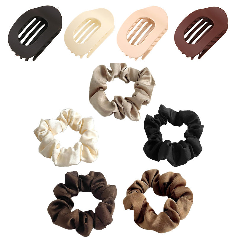 ✨ Oval Hair Clip Set (4 Pack) – Elegant & Gentle Hair Accessories for All Hair Types ✨
