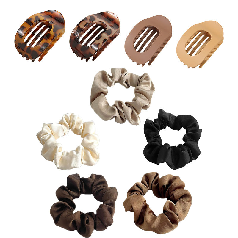 ✨ Oval Hair Clip Set (4 Pack) – Elegant & Gentle Hair Accessories for All Hair Types ✨