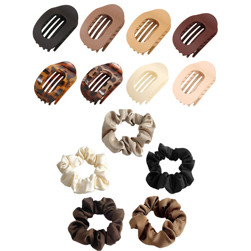 ✨ Oval Hair Clip Set (4 Pack) – Elegant & Gentle Hair Accessories for All Hair Types ✨