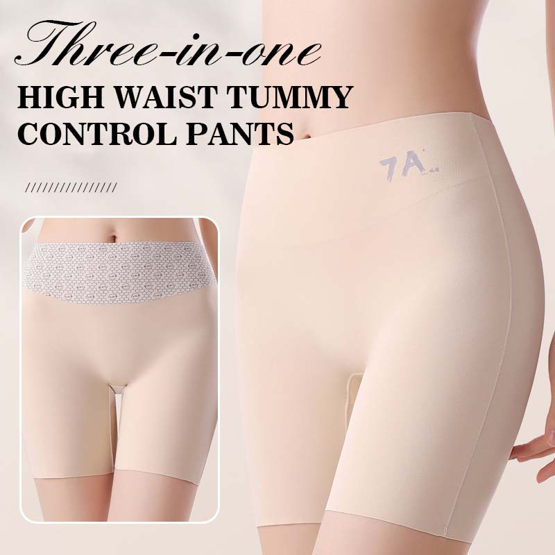 ✨💃 Limited Time: Buy One Get One Free! Women’s High-Waisted Ice Silk Shaping Briefs – Tummy Control & Bum Lift
