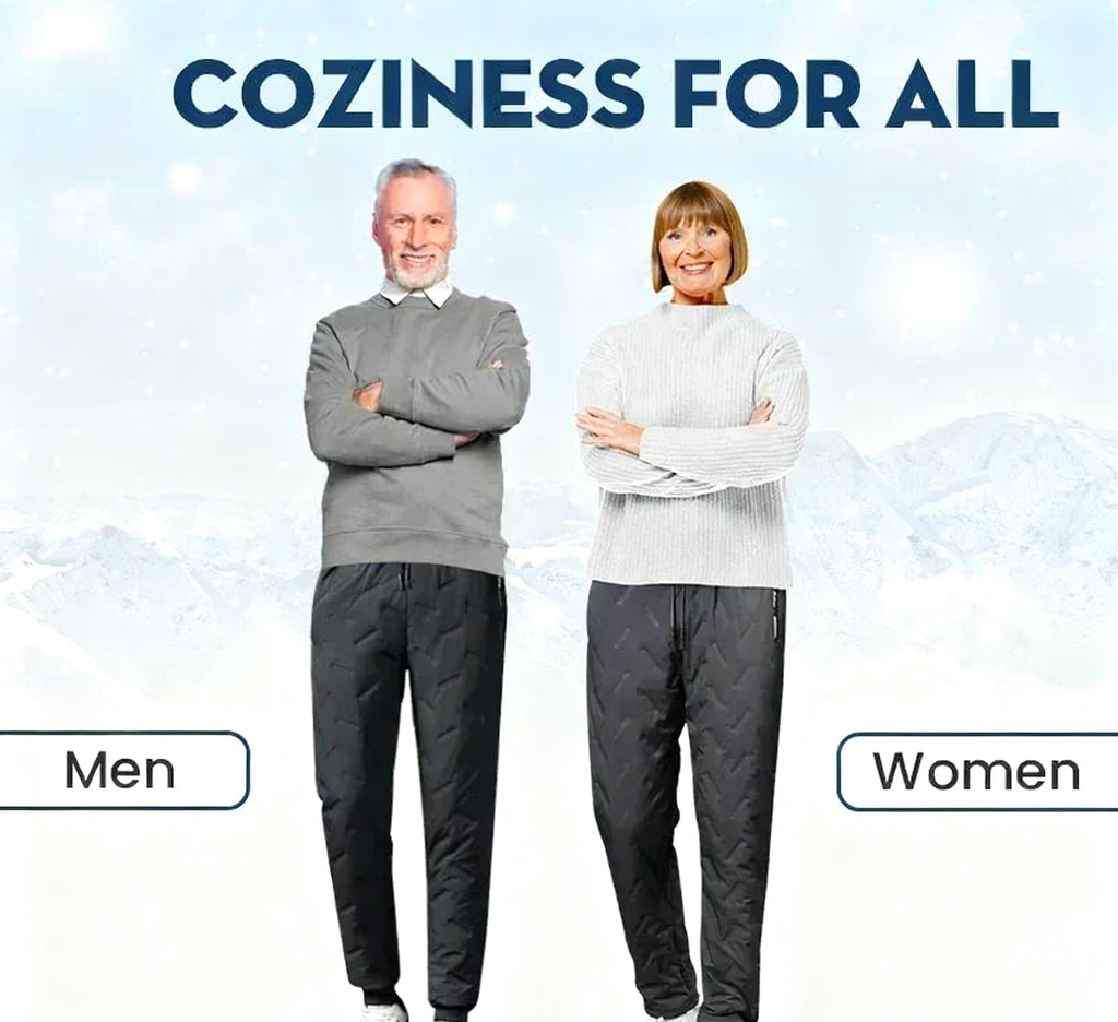 ⏳ Last Day: 50% Off! ✨ Super Soft, Warm & Waterproof Unisex Fleece-Lined Trousers – Cosy Winter Comfort