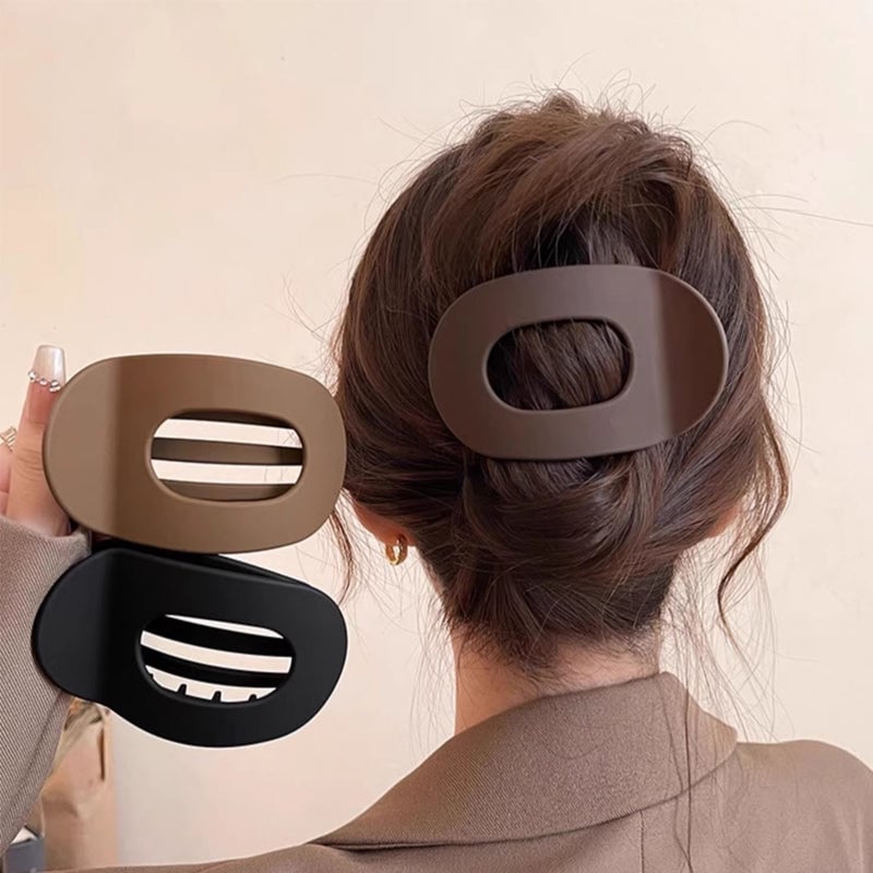 ✨ Oval Hair Clip Set (4 Pack) – Elegant & Gentle Hair Accessories for All Hair Types ✨