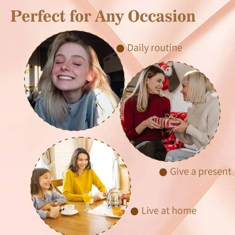 ✨ Oval Hair Clip Set (4 Pack) – Elegant & Gentle Hair Accessories for All Hair Types ✨