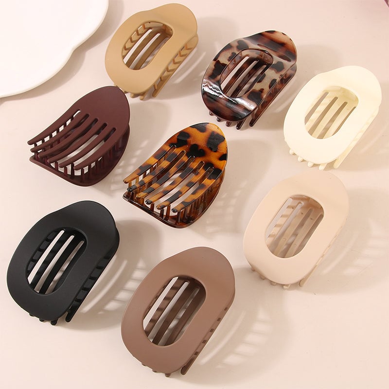 ✨ Oval Hair Clip Set (4 Pack) – Elegant & Gentle Hair Accessories for All Hair Types ✨