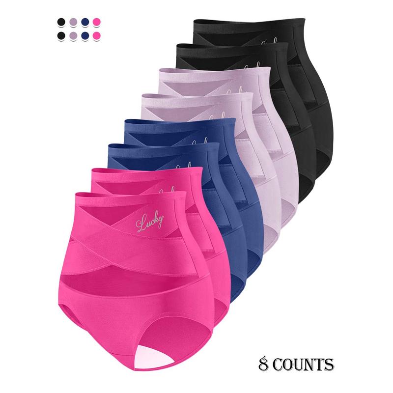 🌸Last Day Buy 1 Get 3 Packs✨Plus-Size High-Waist Cross Tummy Control Panties