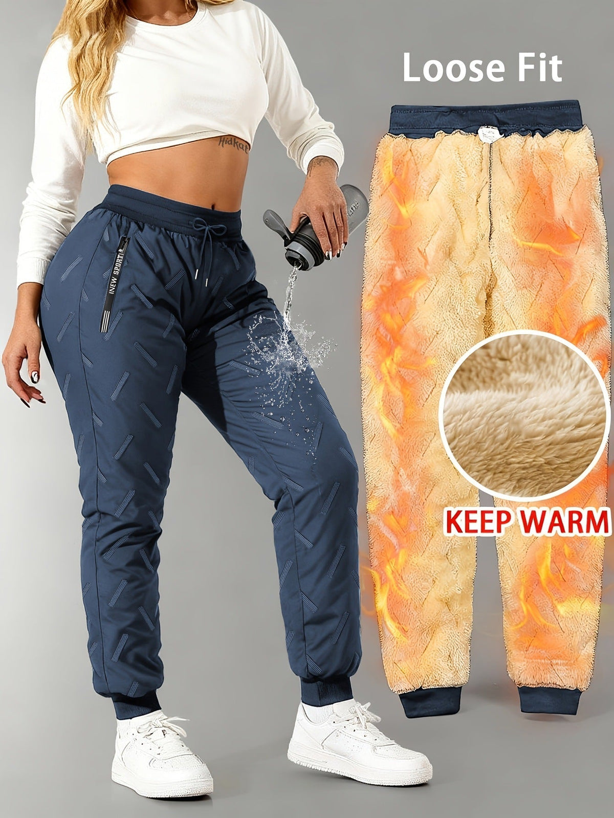 ⏳ Last Day: 50% Off! ✨ Super Soft, Warm & Waterproof Unisex Fleece-Lined Trousers – Cosy Winter Comfort