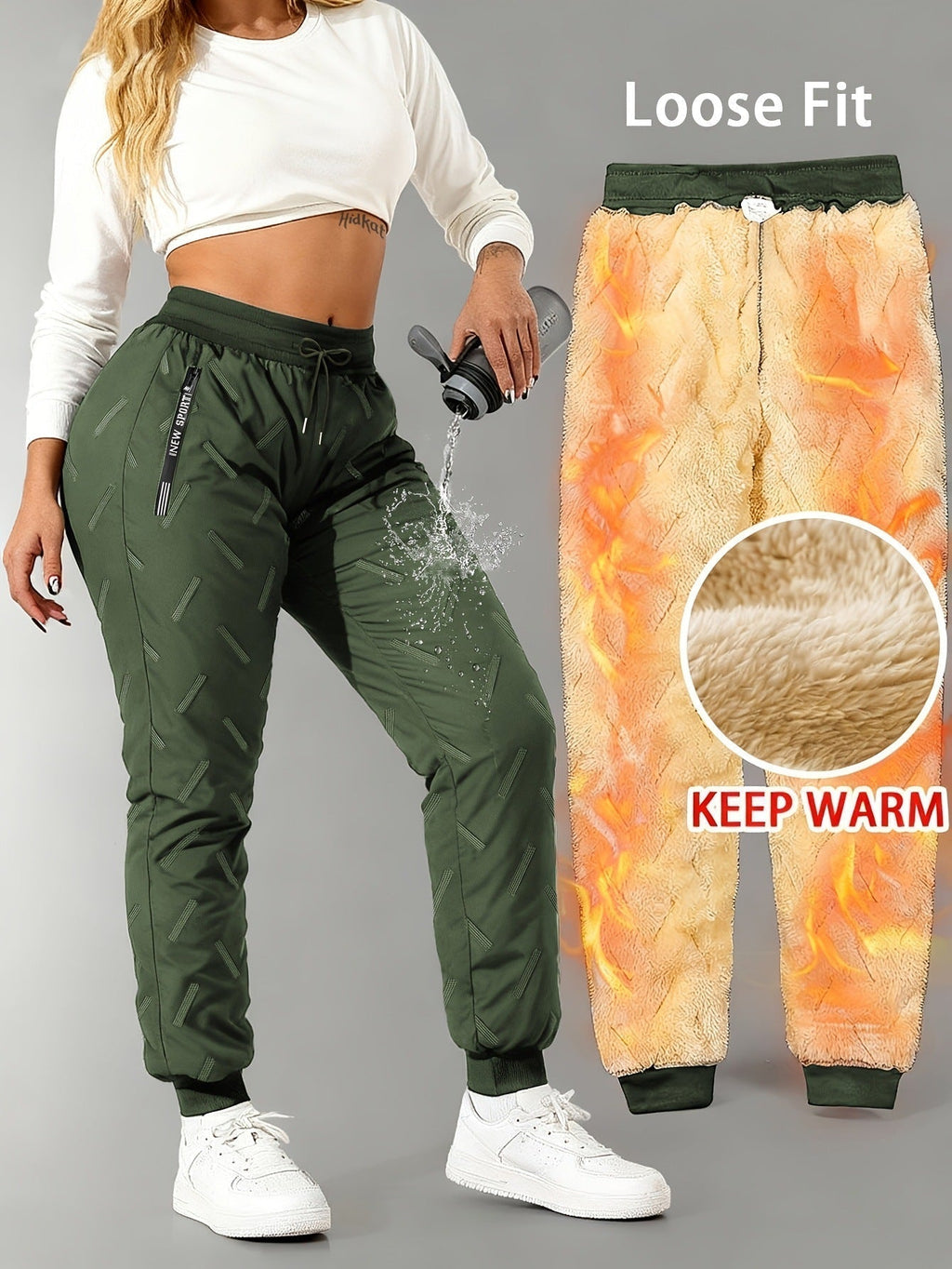⏳ Last Day: 50% Off! ✨ Super Soft, Warm & Waterproof Unisex Fleece-Lined Trousers – Cosy Winter Comfort