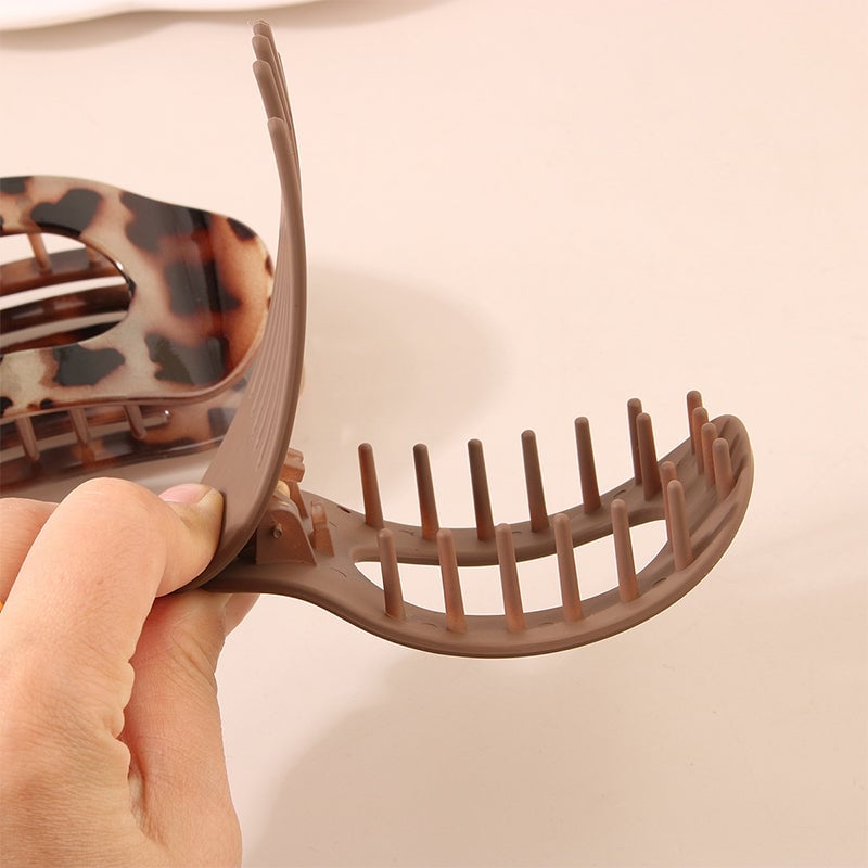 ✨ Oval Hair Clip Set (4 Pack) – Elegant & Gentle Hair Accessories for All Hair Types ✨