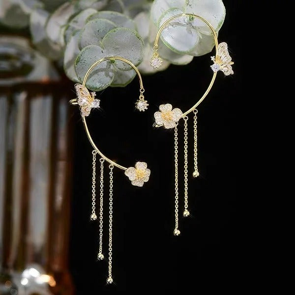 ✨🦋 Sparkling Zirconia Butterfly Earrings – Elegant Jewellery Gift for Her 💖