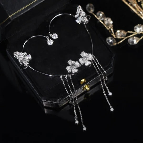 ✨🦋 Sparkling Zirconia Butterfly Earrings – Elegant Jewellery Gift for Her 💖