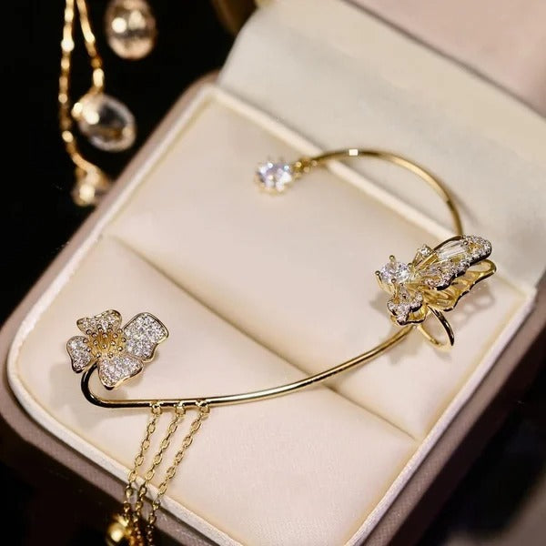 ✨🦋 Sparkling Zirconia Butterfly Earrings – Elegant Jewellery Gift for Her 💖