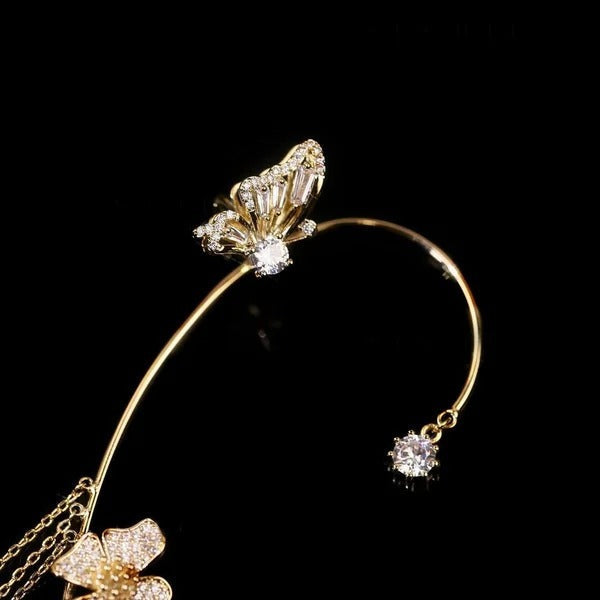 ✨🦋 Sparkling Zirconia Butterfly Earrings – Elegant Jewellery Gift for Her 💖